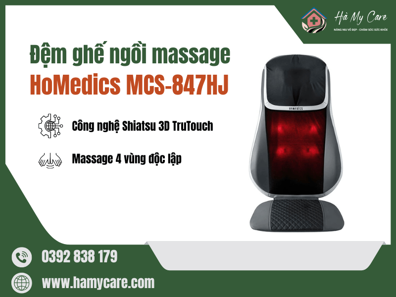 Đệm ngồi Massage MCS-847HJ 4 Đệm ngồi Massage MCS-847HJ