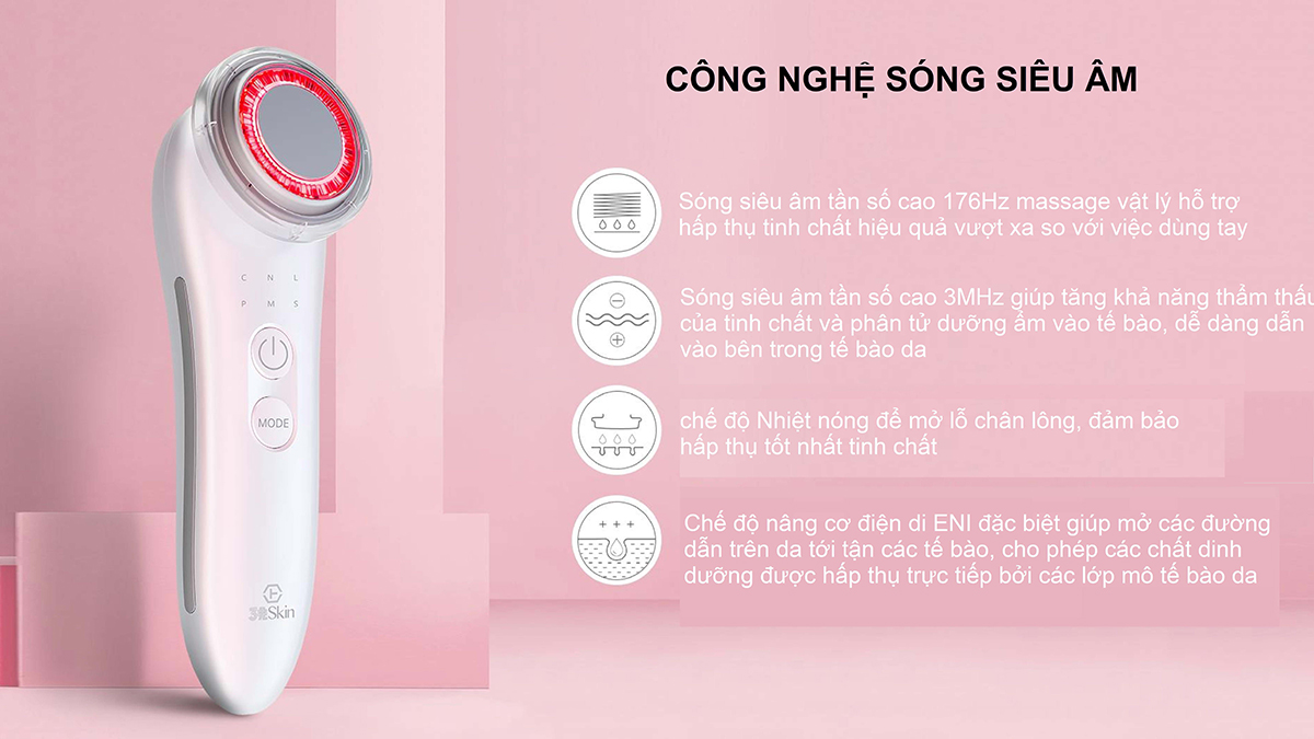 Máy điện di tinh chất đa năng 6 in1 NanoTime F65U 6 Công nghệ làm đẹp của F65U