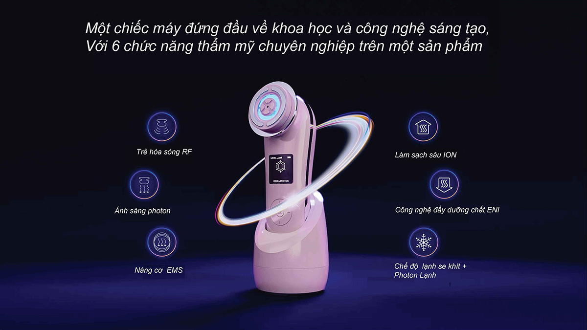 Máy nâng cơ trẻ hoá da 9 in 1 NanoTime F82E 5 F82E có 6 chức năng làm đẹp tiên tiến