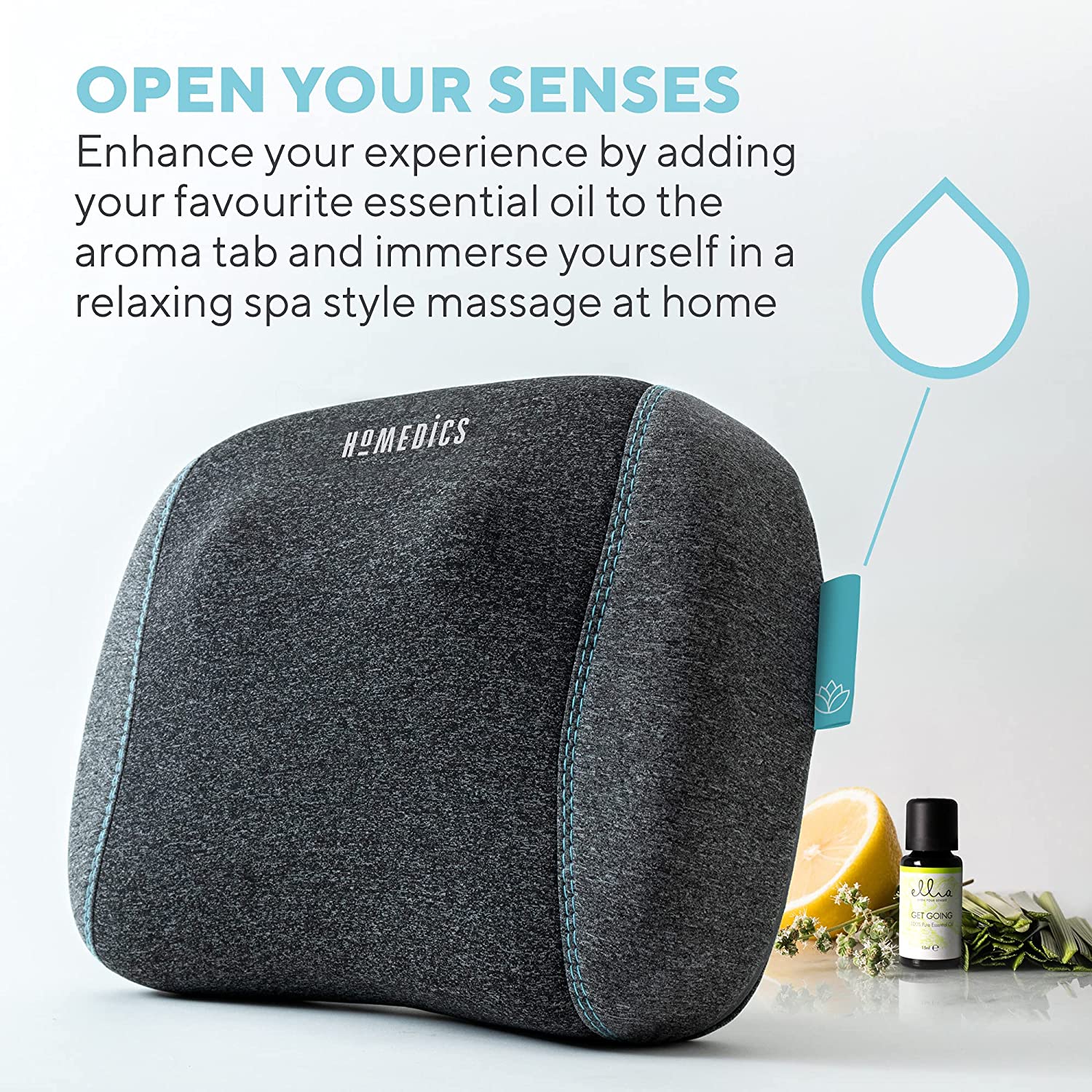 Gối Massage Shiatsu TruHeat Homedics TH-SPTF2000 3 Gối Massage Shiatsu TruHeat Homedics TH-SPTF2000 tích hợp pin sạc tiện dụng