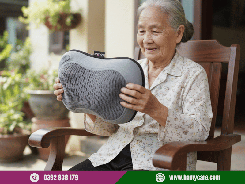 Gối Massage HoMedics SP-115HJ 5 Gối massage cổ vai gáy HoMedics SP-115HJ dành tặng người lớn tuổi