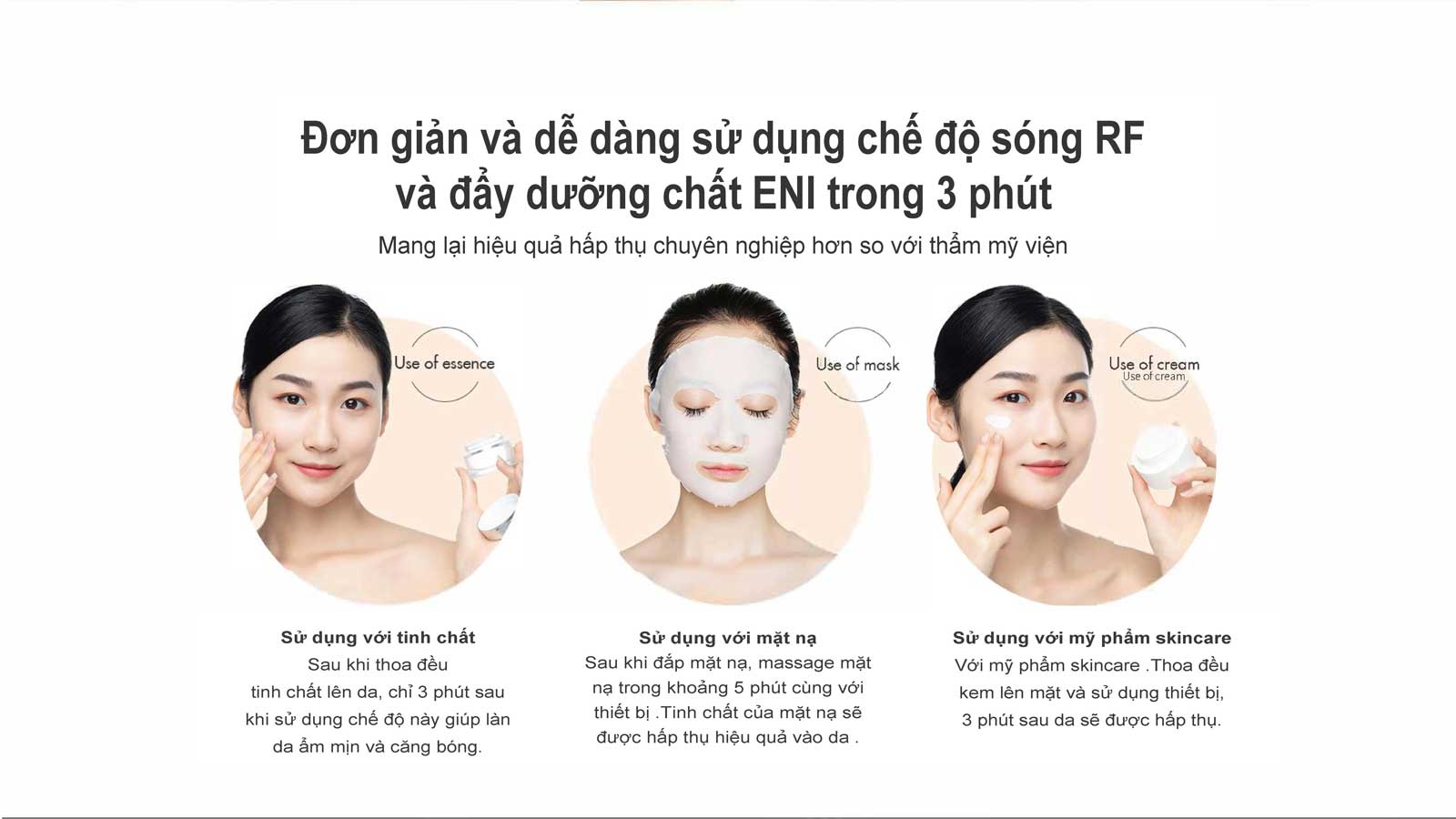 Máy nâng cơ trẻ hoá da 9 in 1 NanoTime F81E 7 Máy Đẩy Dưỡng Chất Trẻ Hóa Da Thông Minh F81E thẩm thấu ENI trong 3 phút
