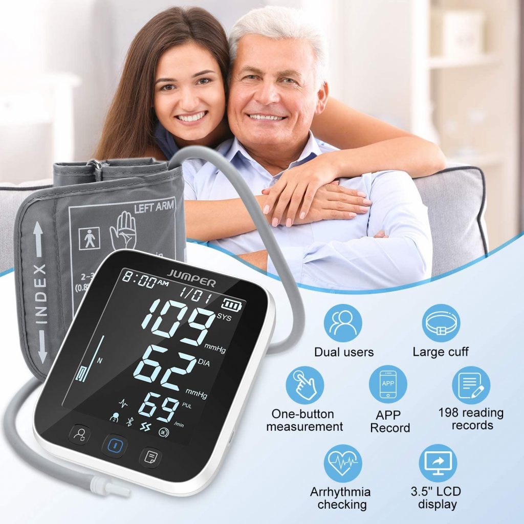 Máy đo huyết áp bắp tay Jumper JPD-HA121 (Bluetooth) 5 Máy đo huyết áp bắp tay Jumper JPD-HA121 (Bluetooth)