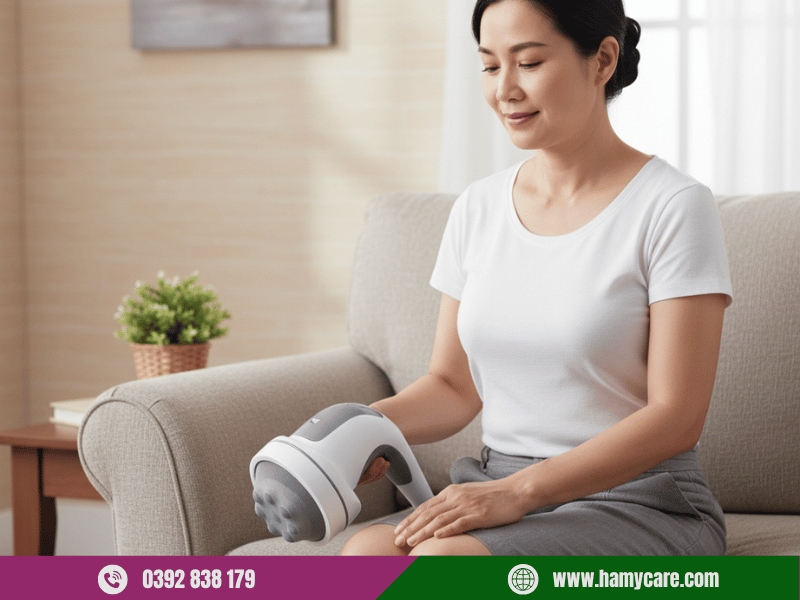 Máy Massage Cầm Tay Shiatsu Homedisc HHP-352 4 Máy massage cầm tay Shiatsu HHP-352 chính hãng tại Hà My Care
