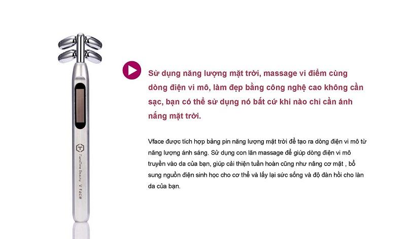 Máy massage nâng cơ tạo khuôn mặt Vline Nanotime F83 5 Nanotime F83L sử dụng dòng điện vi mô để kết hợp với massage