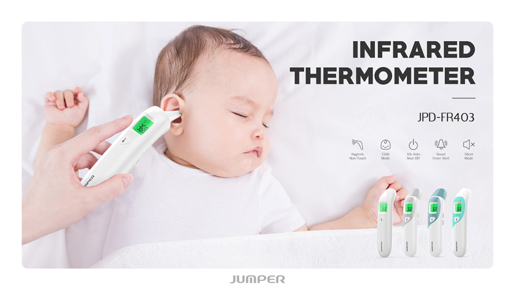 Nhiệt kế điện tử hồng ngoại đo trán và tai Jumper JPD-FR403 4 Nhiệt kế điện tử hồng ngoại đo trán và tai Jumper JPD-FR403