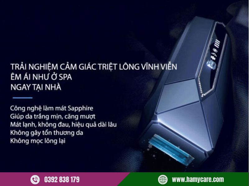 Máy triệt lông NanoTime B65Pro 5 Trải nghiệm máy triệt lông NanoTime B65Pro triệt lông toàn thân tại nhà như spa